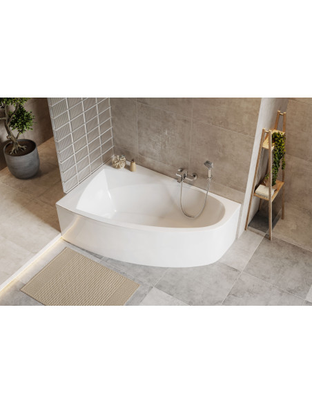 Aquaria Comfort stūra vanna 160x100 cm, kreisā puse, spīdīgi balta - 2 Aquaria Comfort stūra vanna 160x100 cm, kreisā puse, spīdīgi balta - 2