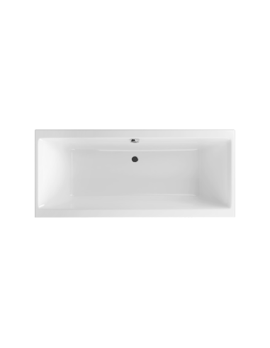 Pryzmat taisnstūra vanna 160x75 cm, balta, spīdīga - 6