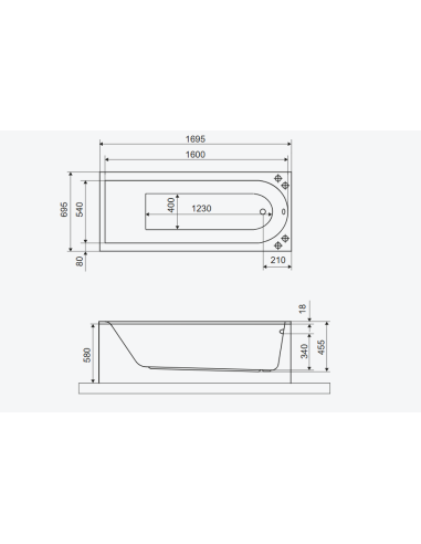 Excellent akrila vanna Actima Aurum - 7