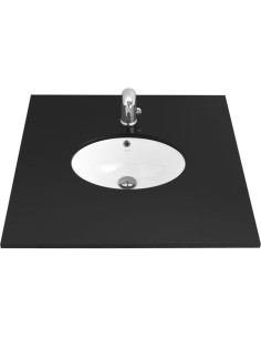 33x43 cm UNDERCOUNTER MEDIUM WASHBASIN WHITE (outer dimensions 38x49 cm) - 5 2