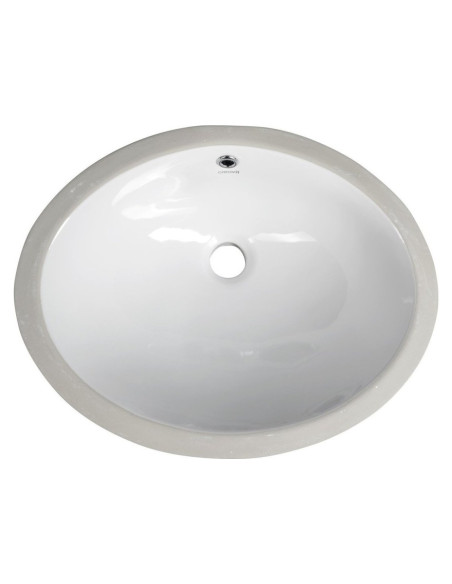 33x43 cm UNDERCOUNTER MEDIUM WASHBASIN WHITE (outer dimensions 38x49 cm) - 4 33x43 cm UNDERCOUNTER MEDIUM WASHBASIN WHITE (outer dimensions 38x49 cm) - 4