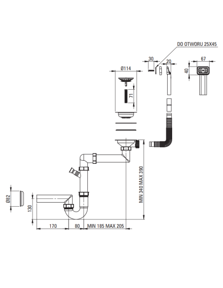Deante Sabor Keraminė kriauklė, 1 dubuo, sodyba ZCB_610H - 4