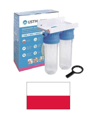 Filtra dubultkorpusu kompl. ENTRY 1/2*, 1/2|Filter housing set ENTRY 1/2*, 1/2|Корпус фильтра двойной ENTRY 1/2*, 1/2|Filtrikorp