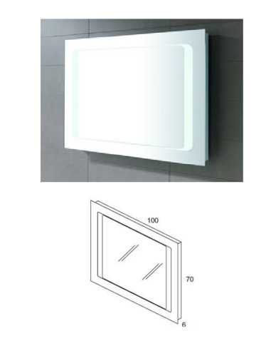 Зеркало LUX 100x70 20310, LUX