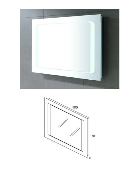 Peegel LUX 100x70 20310, LUX - 1