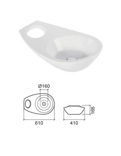 Keram.izlietne Join 61x41cm 109710 balta, JOIN|Ceramic...