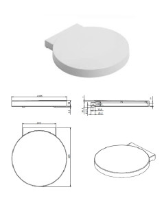 WC kompaktpoda vāks 212110,balts, REFLEX|WC toilet seat...