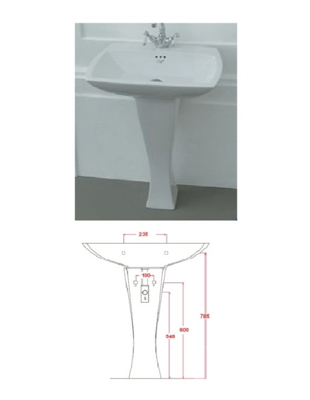 Ceramic sink 60x48 JZ16, JAZZ