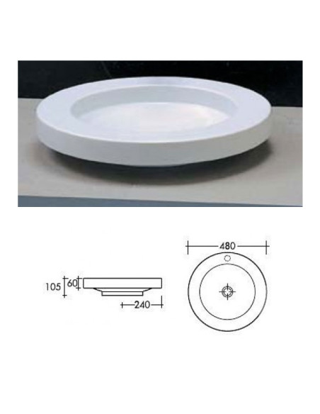 Ceramic sink 480x110 L925, ULAHOP R