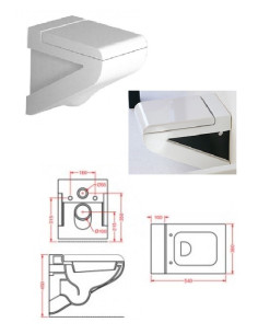 WC vāks, balts S21, LAFONTANA - 1