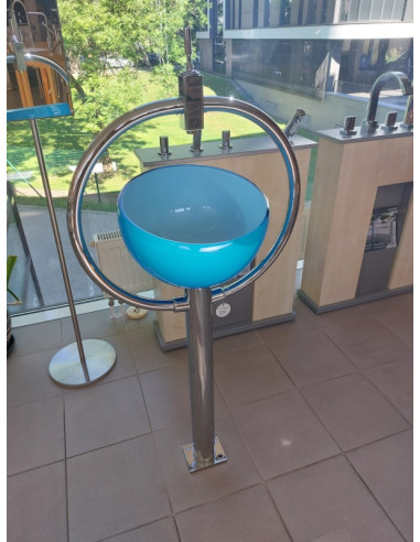 Stikla izlietne(zila) R5141/11, RING|Glass sink (blue) R5141/11, RING|Стеклянная раковина (синяя) R5141/11, RING|Klaasvalamu (si