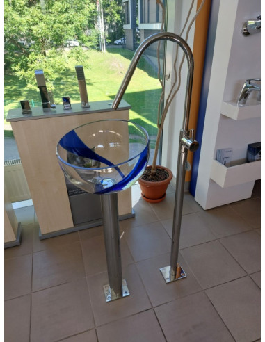 Jaucējkrāns izlietnei no grīdas 13302C, RING|Faucet for floor sink 13302C, RING|Напольный смеситель для раковины 13302C, RING|Se