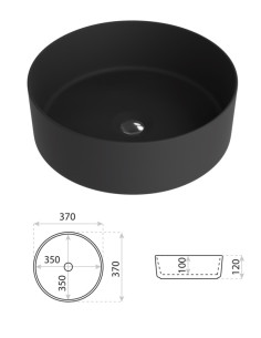 Keram.izlietne Lavita Merida Slim Z223MB, MELNA|Ceramic...
