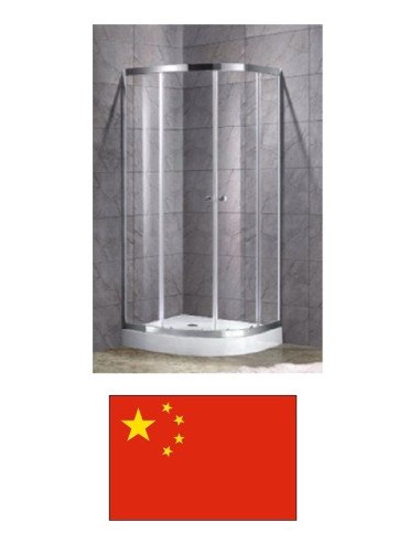 Shower wall 80cm for semicirc.cubicles, FLORY - 1