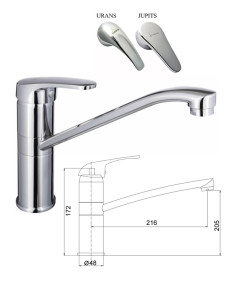 Virtuves izl. krāns MG-6252,1/2, JUPITS|Kitchen sink...