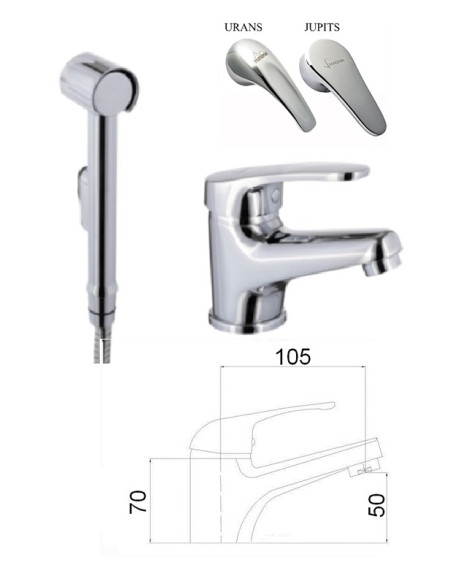 Sink faucet with handheld bidet MG-6270, URANS