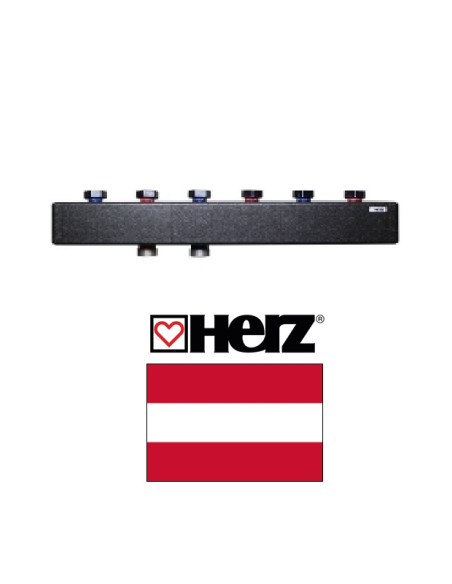 Heating manifold for 3 pump group, DN25