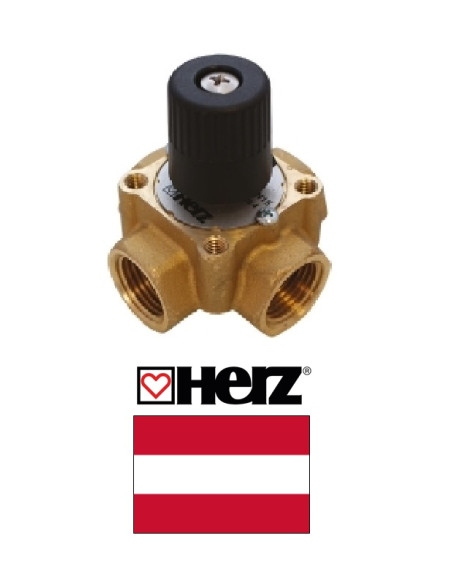 Mixing valve with hard.4-way 1213803, HERZ PN10