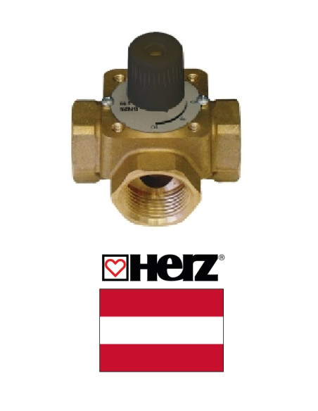 Mixing valve with hard.3-way 1213705, HERZ PN10
