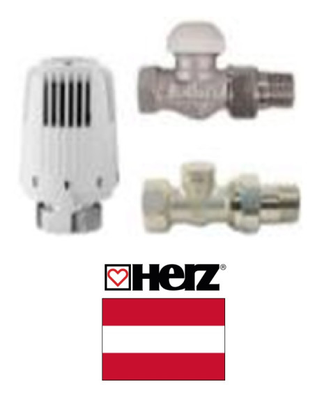 Thermostatic valve set, straight V772301, 1/2