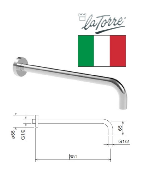 Handshower holder BRA CIV20, TECH