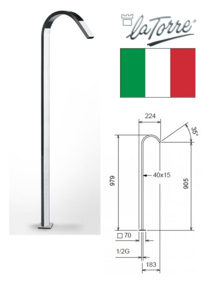 Spout for bath from the floor 19028, KI-STREAM