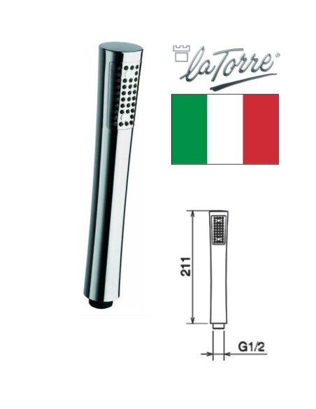 Handshower R17000-39 chrome, KONVEX