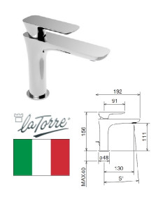 Keramiskās izl. krāns 44001 CS,hroms, LAGHI