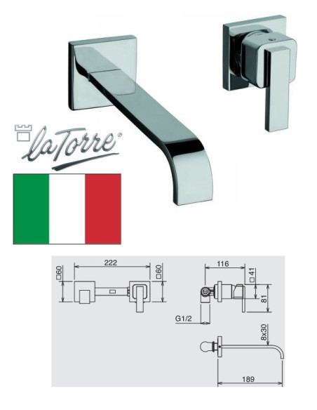 Sink faucet concealed 28200 ST, JAVA