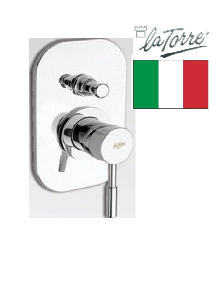 Shower faucet concealed with switch, chr, KI-STREAM