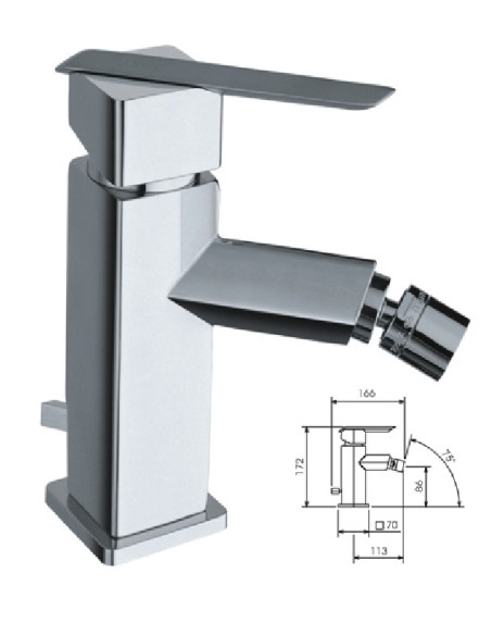 Смеситель для биде 16011 хром, KITECH