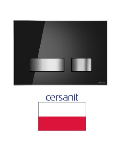 WC кнопка слива черная/стекло K97-527, MOVI II