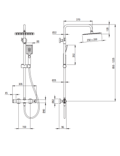 Deante Therm dušas kolonna, ar dušas maisītāju, termostats NAC_C4HT 2