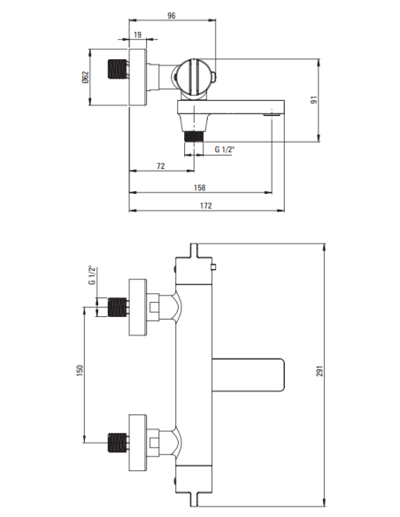 Deante Therm Bath segisti, termostaat BCH_C1BT - 3