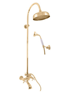 copy of Bath mixer with shower column MORAVA RETRO - Barva chrom,Rozměr 150 mm - 1