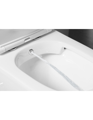 Унитаз PACO CLEANWASH с краном и биде-душем, S-образный/P-образный сифон, белый - 6