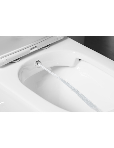 Унитаз PACO CLEANWASH с краном и биде-душем, S-образный/P-образный сифон, белый - 6 Унитаз PACO CLEANWASH с краном и биде-душем, S-образный/P-образный сифон, белый - 6