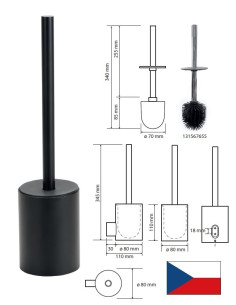 Tualetes birste BLACK 167113060, ORGANIC|Toilet brush...