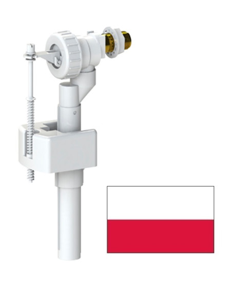 WC tvertnes uzp. meh.sān.m/v 0701059 PLM, 1/2 PLM|Toilet fill valve side connect0701059PLM, 1/2 PLM|WC наливной механизм бок.под