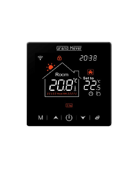 Termoregulators grīdas,melns SN-20 Wi-Fi, SN-20 WiFi|Thermoregulator floors SN-20 Wi-Fi, SN-20 WiFi|Терморегулятор теплого пола 