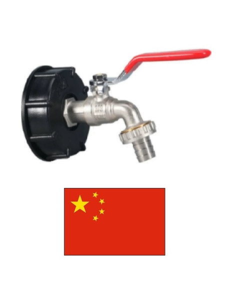 Ball bibcock with tank cap, 3/4