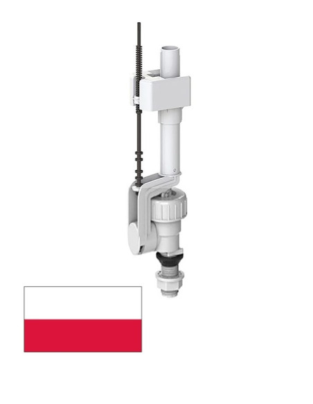 Toilet fill valve lower conn. 0701053 PL, 1/2 PL