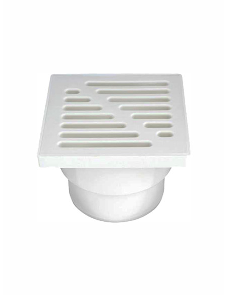 Floor drain with vert. waste 110 60, 150X150
