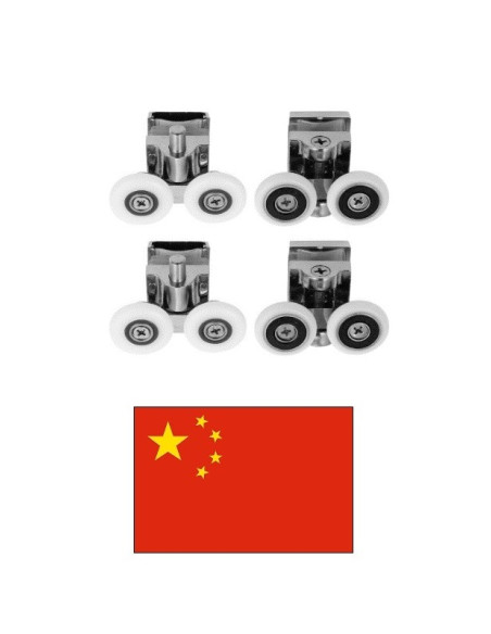 Rollers set for shower cubicle (4pcs), FLORY