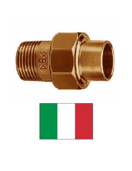 Straight conic connector M 4341G, 15X3/4