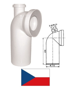 WC тройник угловой 90^ KK95000 58.110, DN100