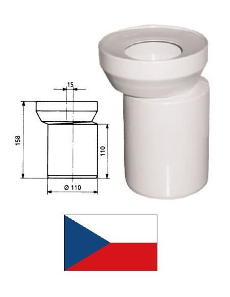 WC eccentric DN100 58.206.00, DN100