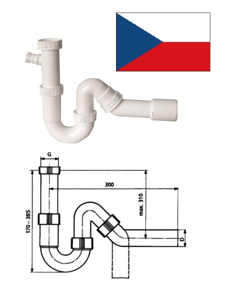 Syphon 11/2x40/50 31.206 EM26451, 11/2X50