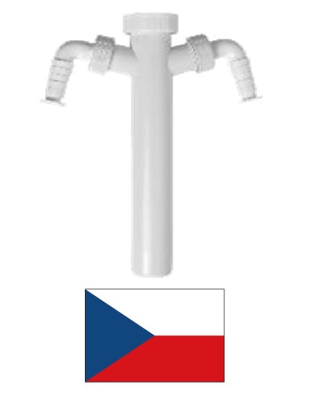 Syphon tube with wash.machine 2connect, 1/1.2x260