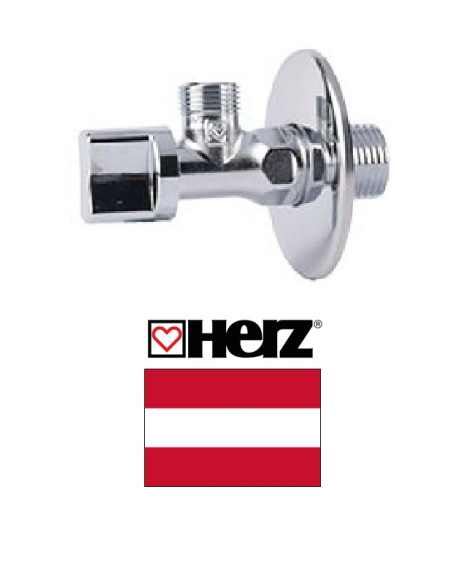 Angle valve 1/2x3/8x3/4 1255201, HERZ 3/4